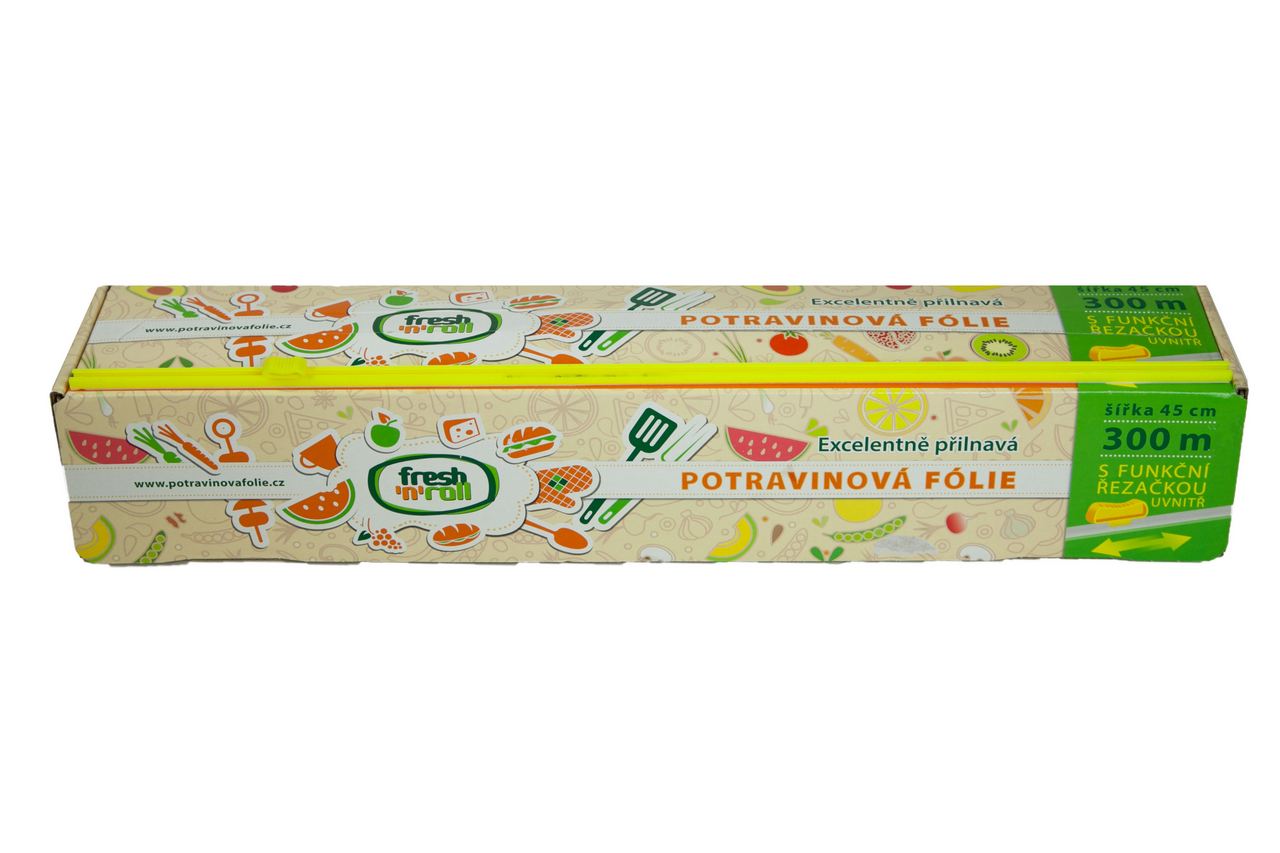 Potravinová fólie Fresh'n'Roll 45 cm/300 m, krabička s řezačkou